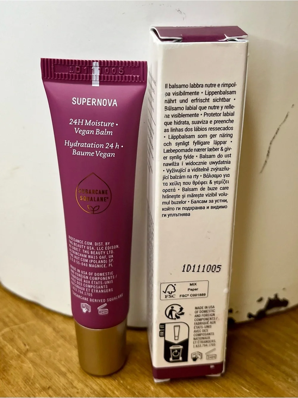 Biossance Pro-Peptide Lip Perfector Supernova Berry NIB
